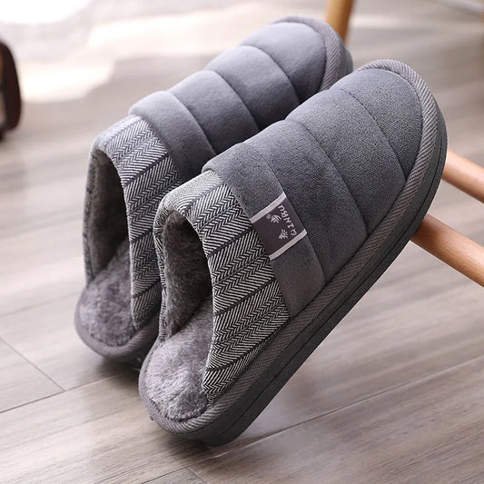 Warm and Stylish Winter Cotton Slippers for Men