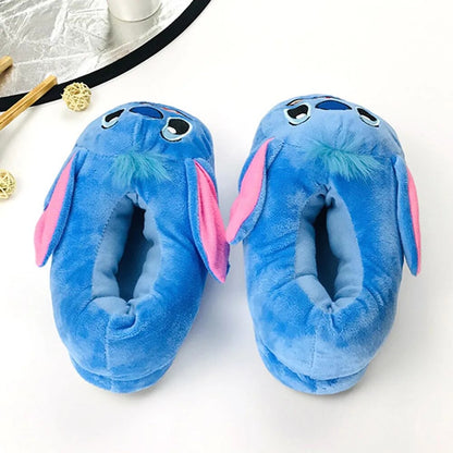 Cozy Winter Stitch Plush Slippers – Perfect for the Whole Family