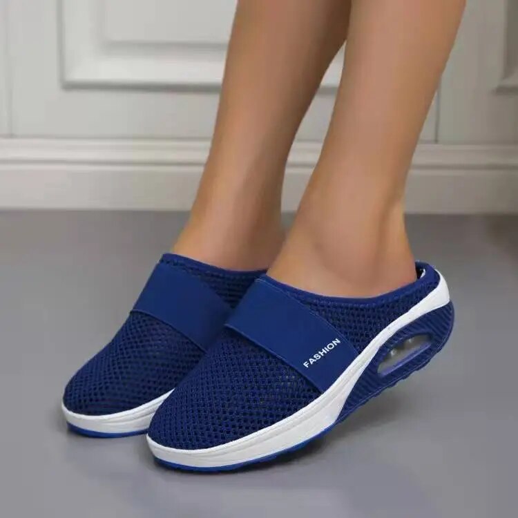 Vintage Platform Wedge Slippers | Premium Sandals | Anti-Slip House Retro Shoes | Orthopedic Diabetic Sandal