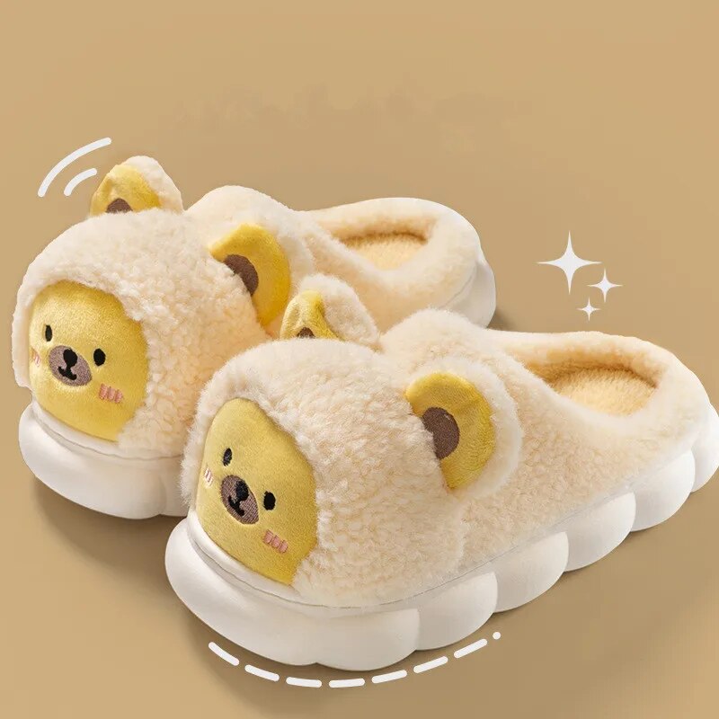 Warm and Cozy Women's Bear Slippers