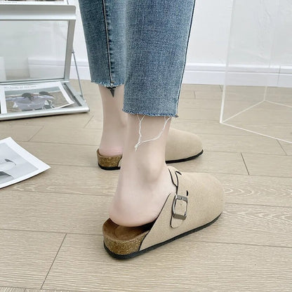 2023 New Summer Couple Slippers Woman Men Clogs Sandals Women Casual Beach Gladiator Flat Shoes Flat Footwear Mules Plus Size 44