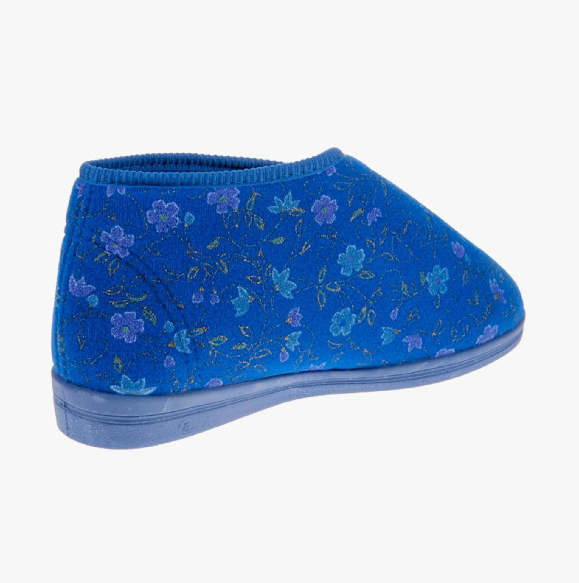 Comfylux ANDREA Womens Boot Slippers Blue - Image 3