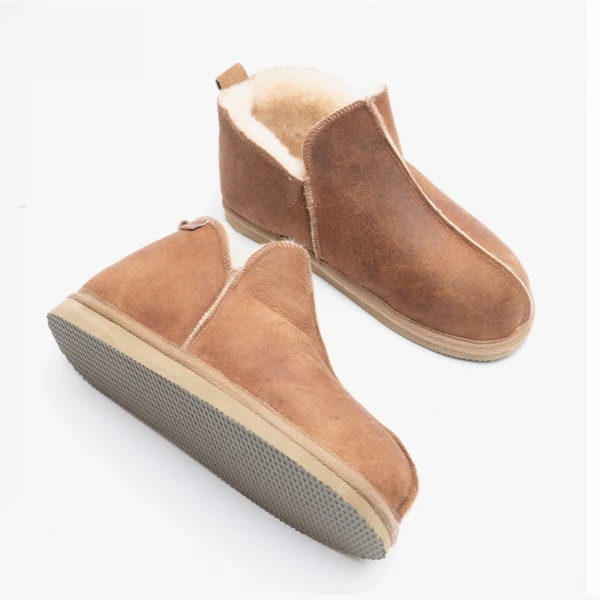 Shepherd ANNIE Womens Sheepskin Slipper Boots Cognac - Image 4
