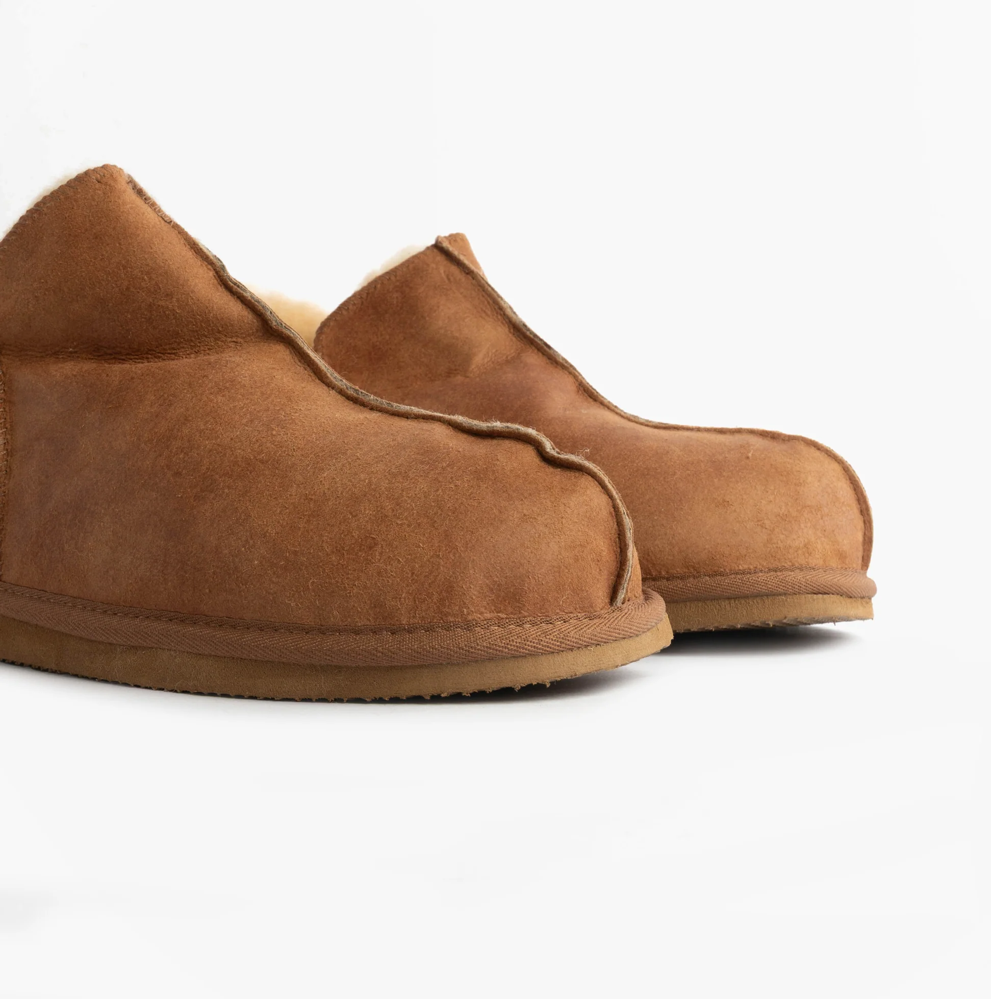 Shepherd ANTON Mens Sheepskin Slipper Boots Brown - Image 5