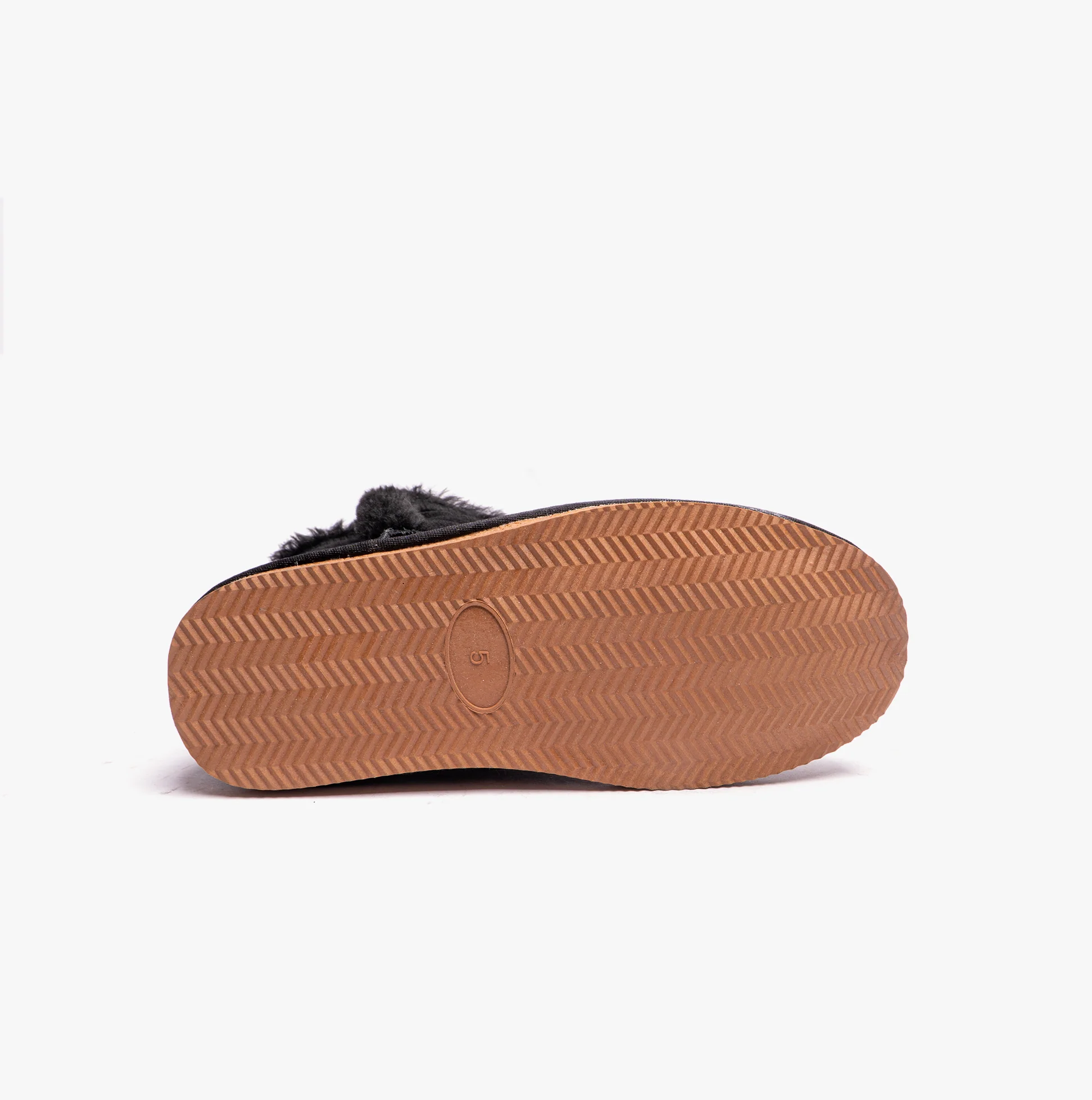 Hush Puppies ASHLEIGH Womens Suede Boot Slippers Black - Image 5