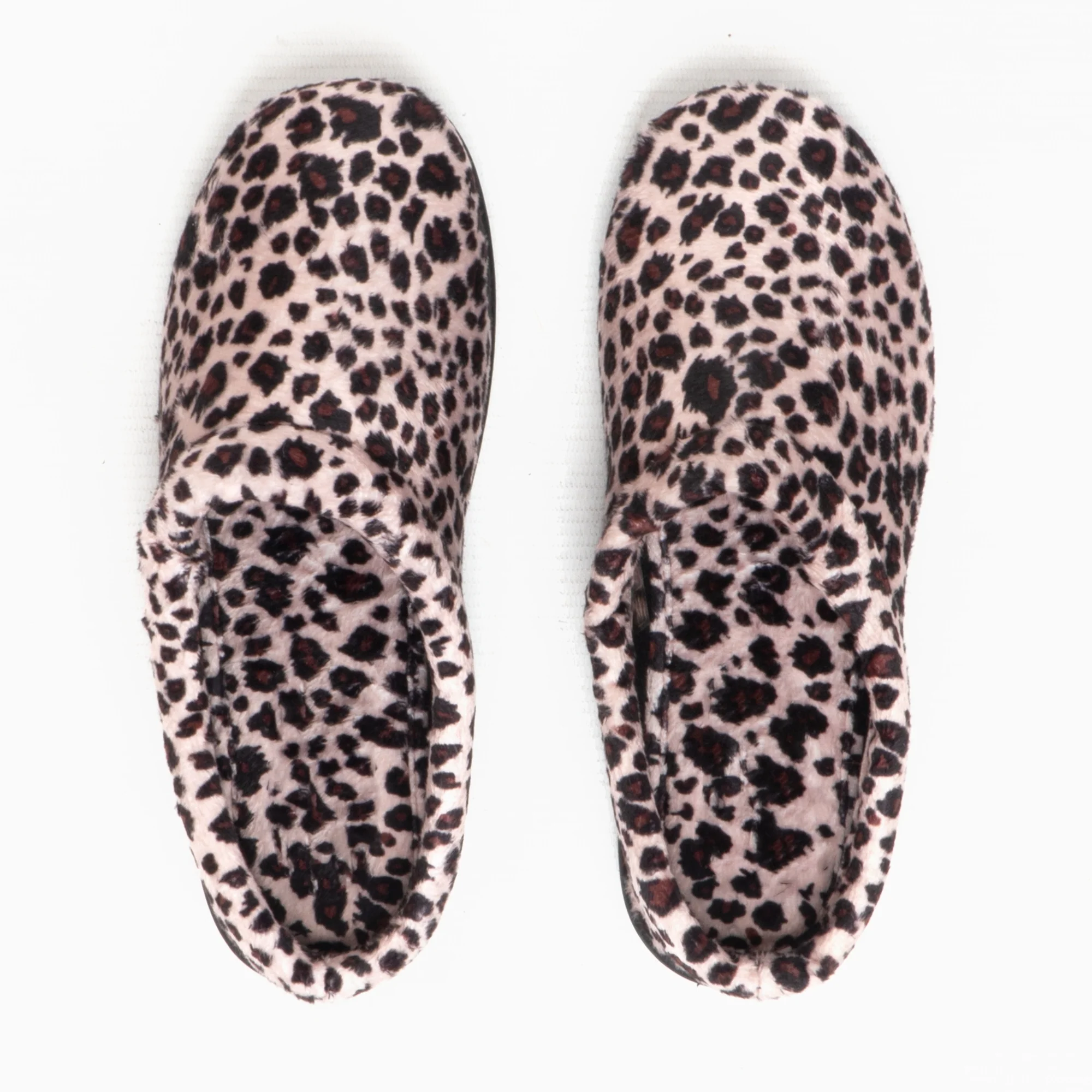 HOS Comfort CLAIRE Womens Plush Textile Mules Leopard - Image 5