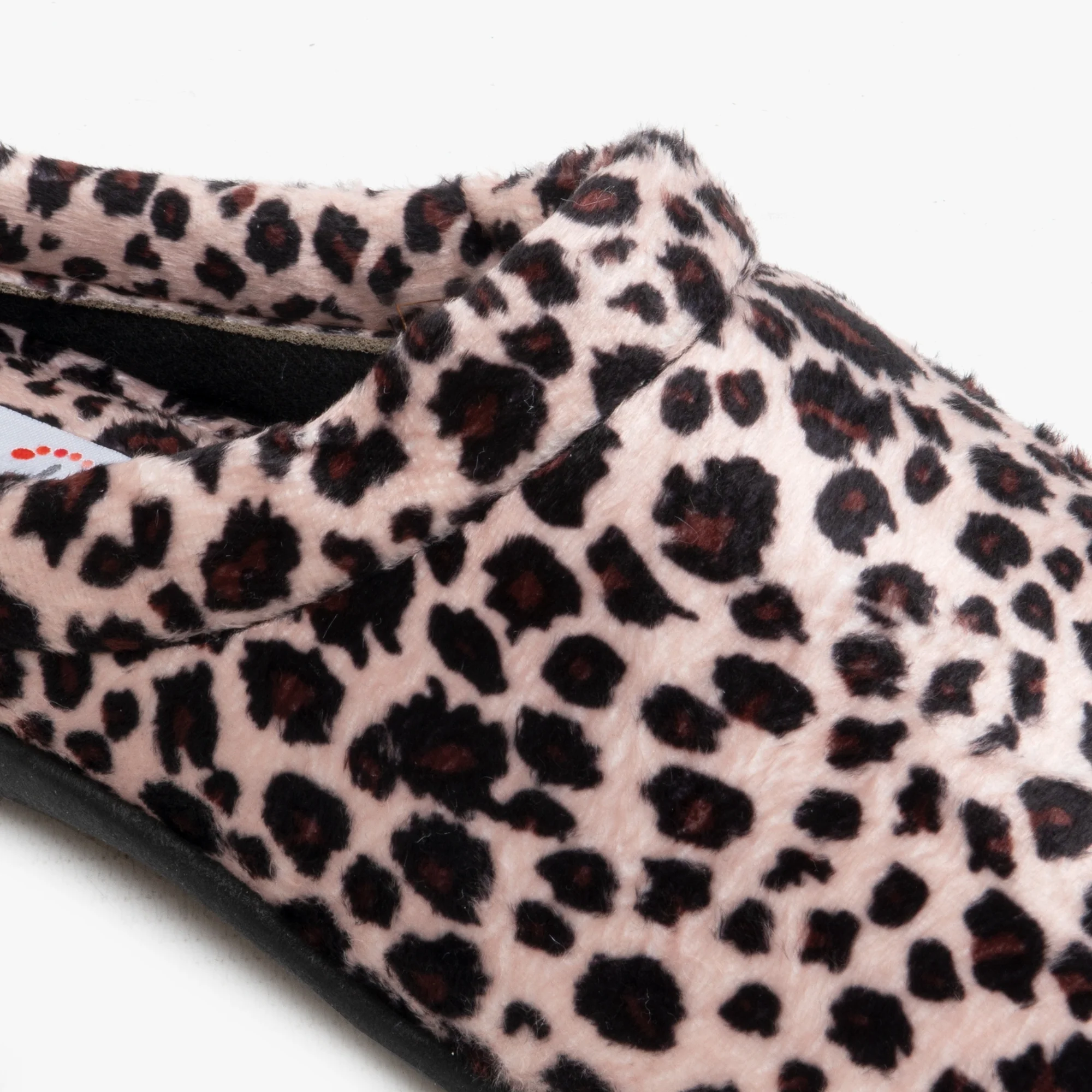 HOS Comfort CLAIRE Womens Plush Textile Mules Leopard - Image 6