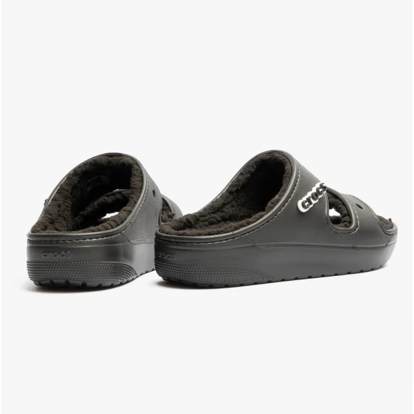 Crocs 207446-060 CLASSIC COZZZY Unisex Sliders Black - Image 3