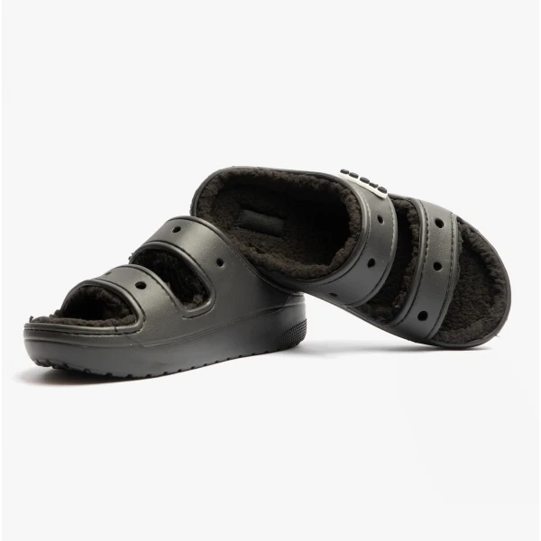 Crocs 207446-060 CLASSIC COZZZY Unisex Sliders Black - Image 5