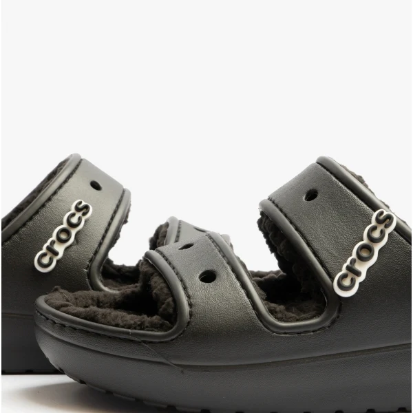 Crocs 207446-060 CLASSIC COZZZY Unisex Sliders Black - Image 6