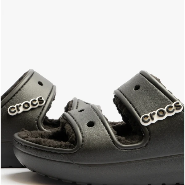 Crocs 207446-060 CLASSIC COZZZY Unisex Sliders Black - Image 7