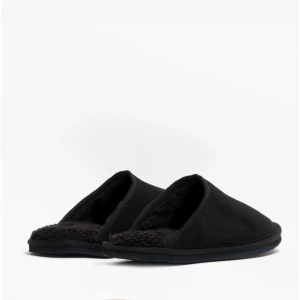 Jack & Jones DUDELY Mens Microfiber Mule Slippers Anthracite - Image 5
