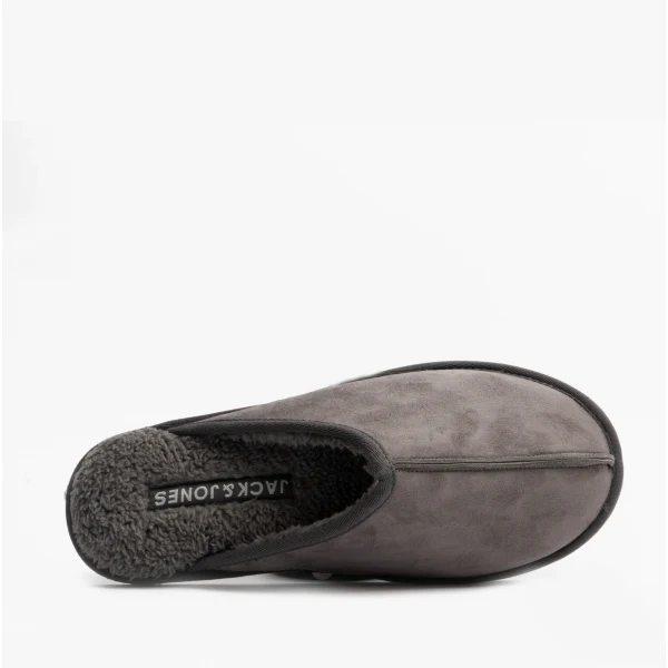 Jack & Jones DUDELY Mens Microfiber Mule Slippers Castlerock - Image 4