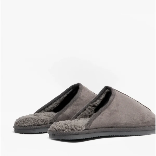 Jack & Jones DUDELY Mens Microfiber Mule Slippers Castlerock - Image 5
