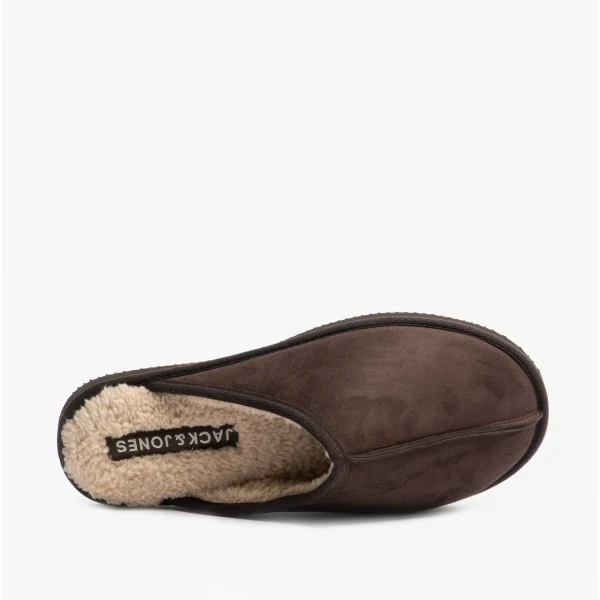 Jack & Jones DUDELY Mens Microfiber Mule Slippers Java - Image 4