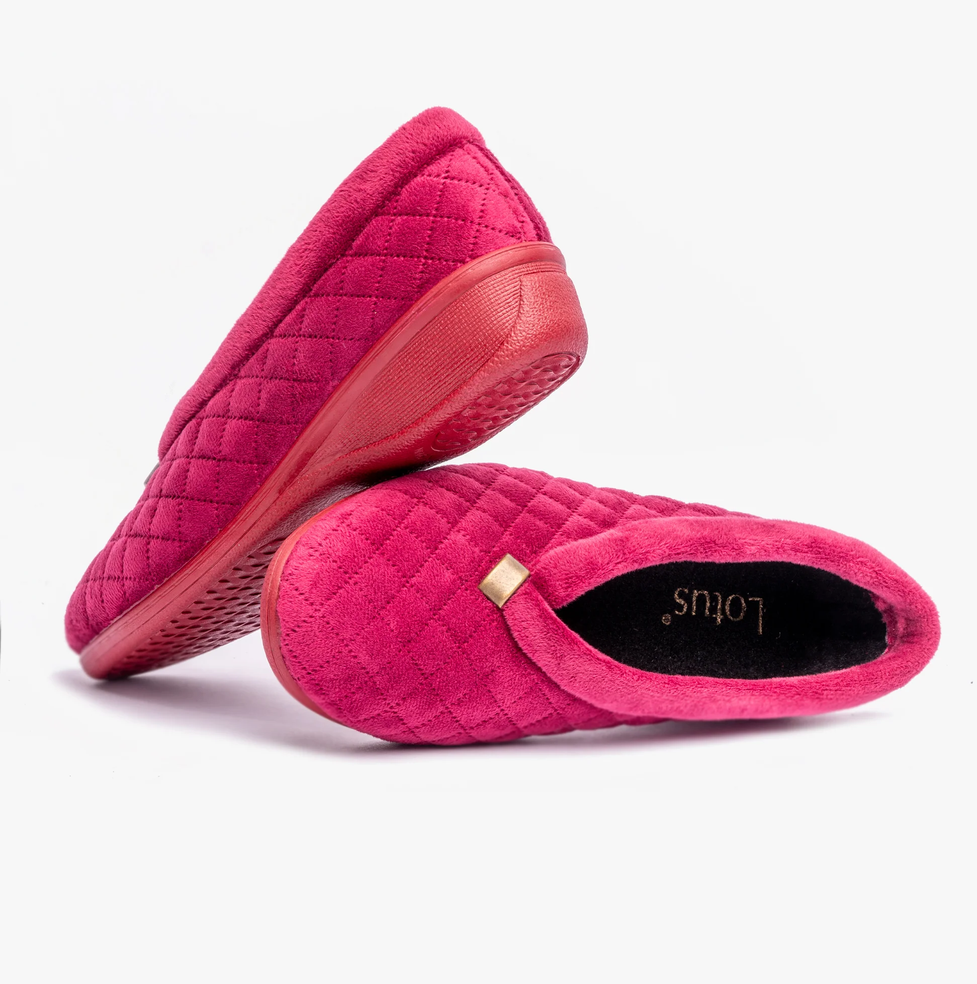Lotus EADIE Womens Slippers Bordo - Image 6