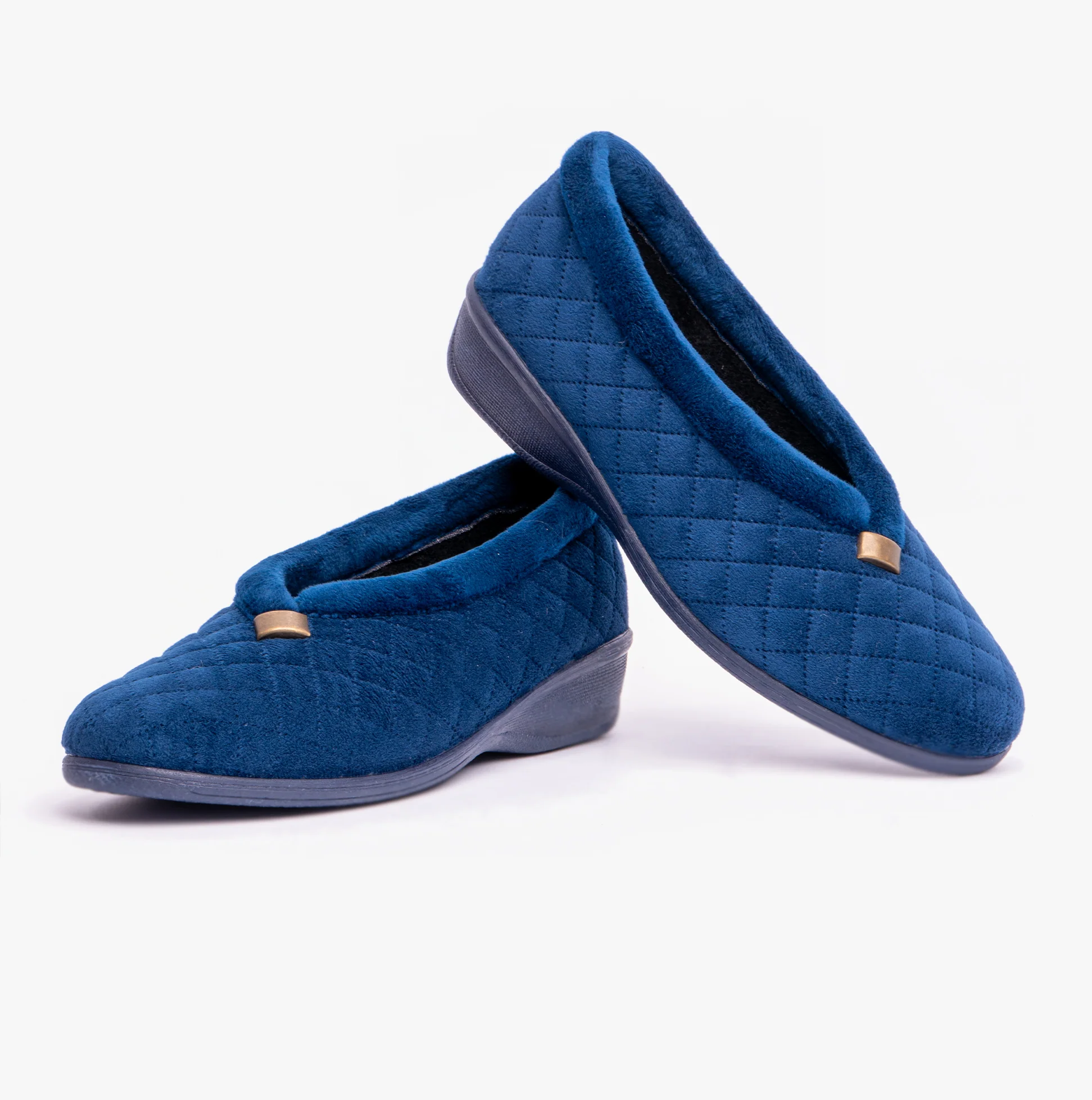Lotus EADIE Womens Slippers Navy - Image 3