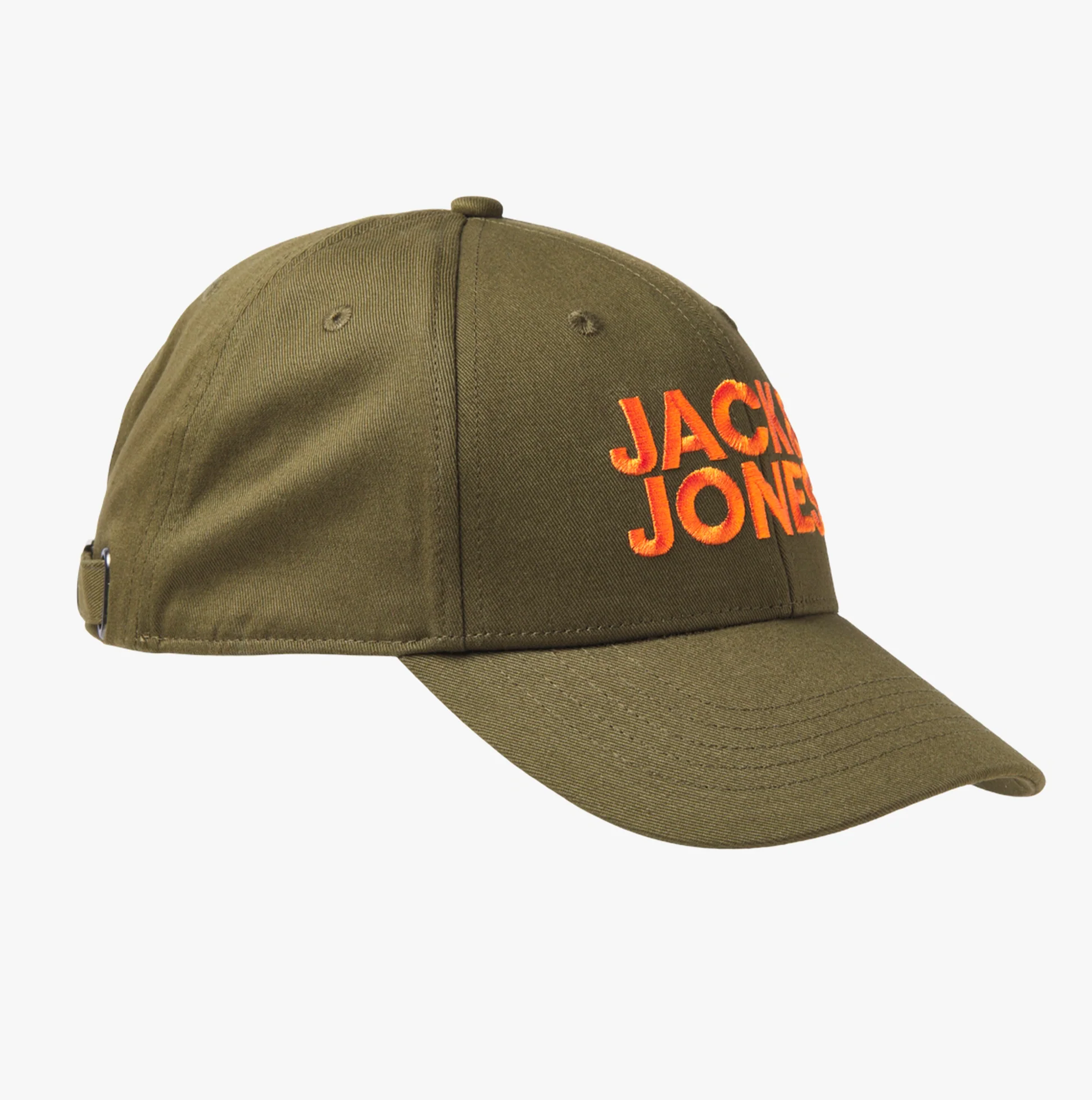 Jack & Jones GALL Mens Baseball Cap Olive Night - Image 3