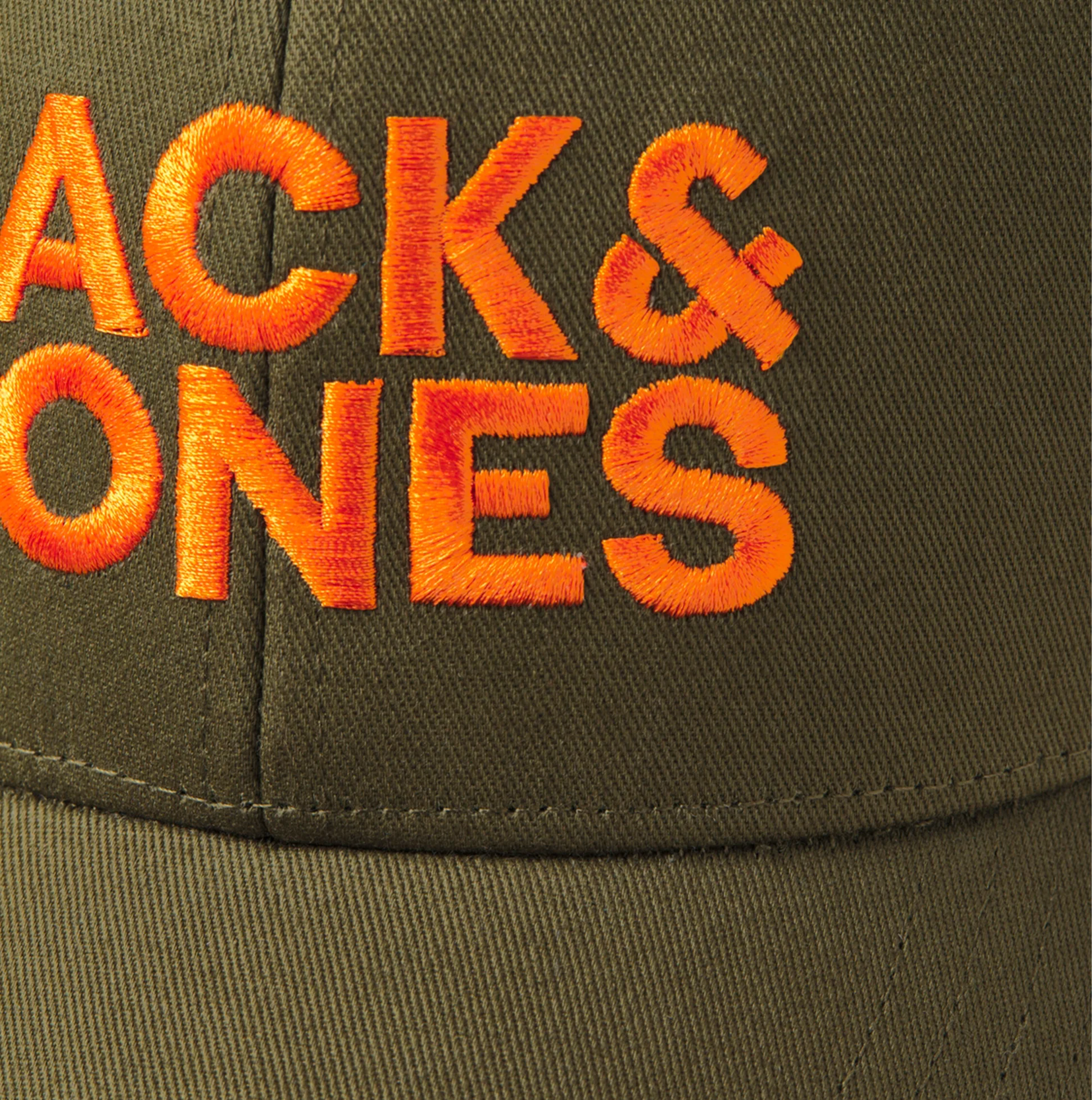 Jack & Jones GALL Mens Baseball Cap Olive Night - Image 4