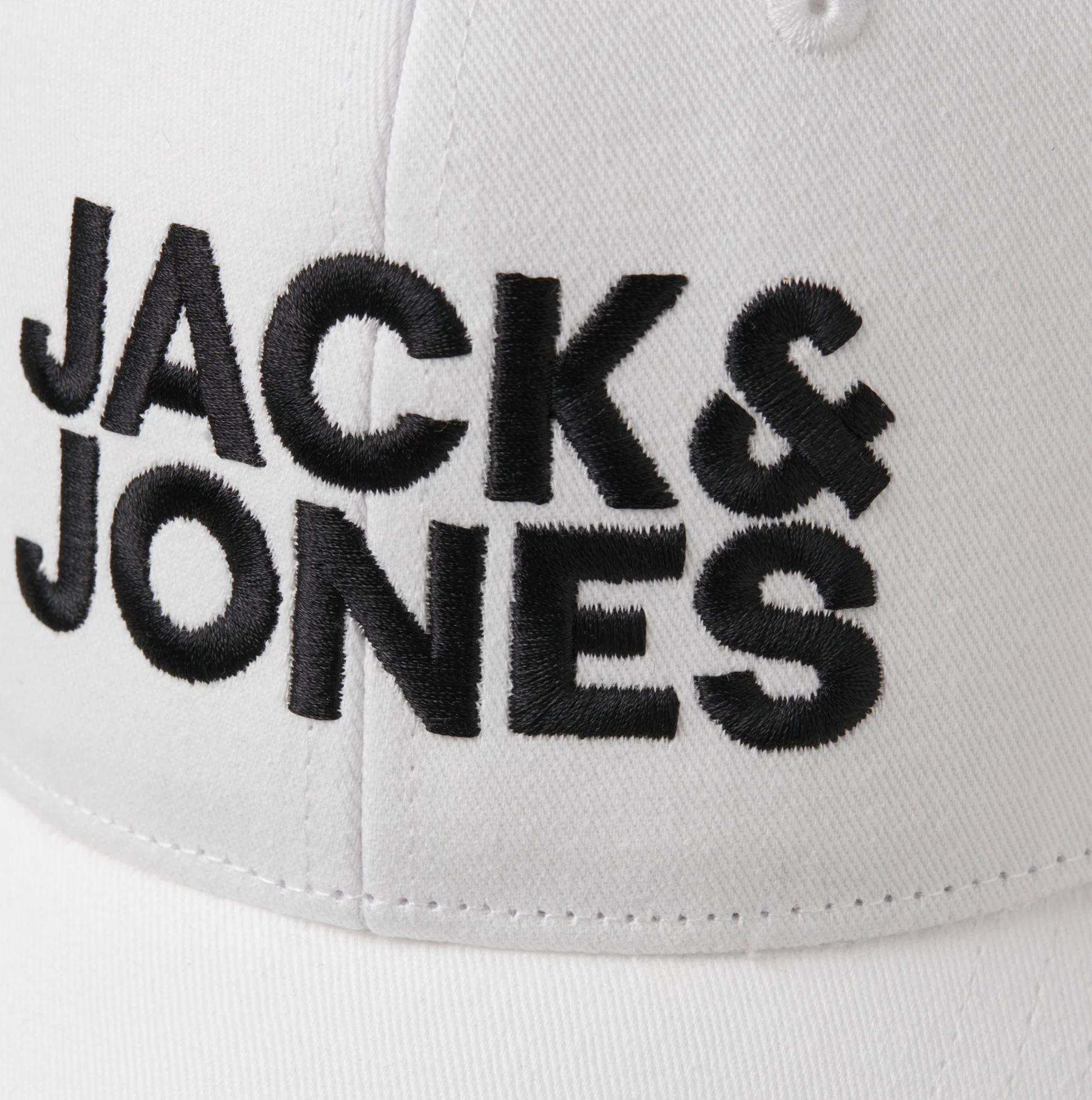 Jack & Jones GALL Mens Baseball Cap White - Image 3