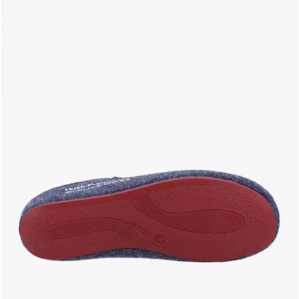 Hush Puppies GOOD Mens Recycled Felt Mule Slippers Navy - Image 3