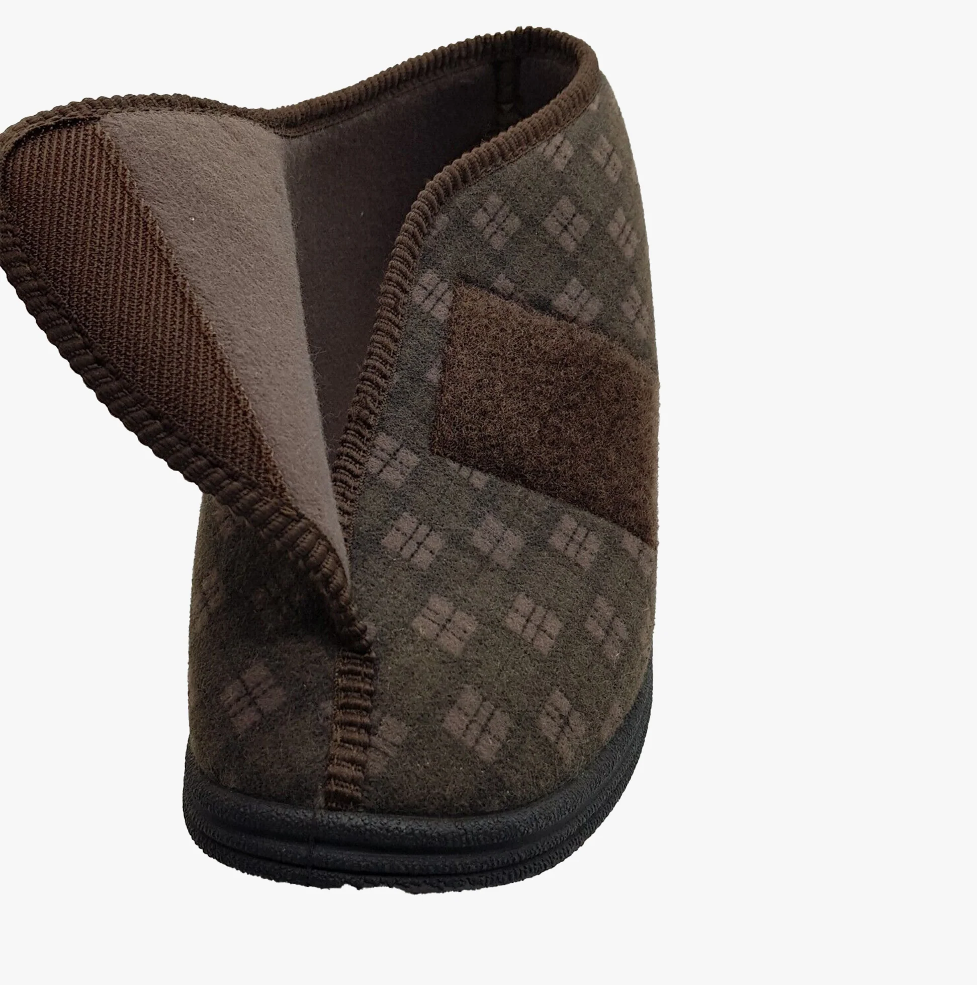 Comfylux JAMES Mens Boot Slippers Brown - Image 3