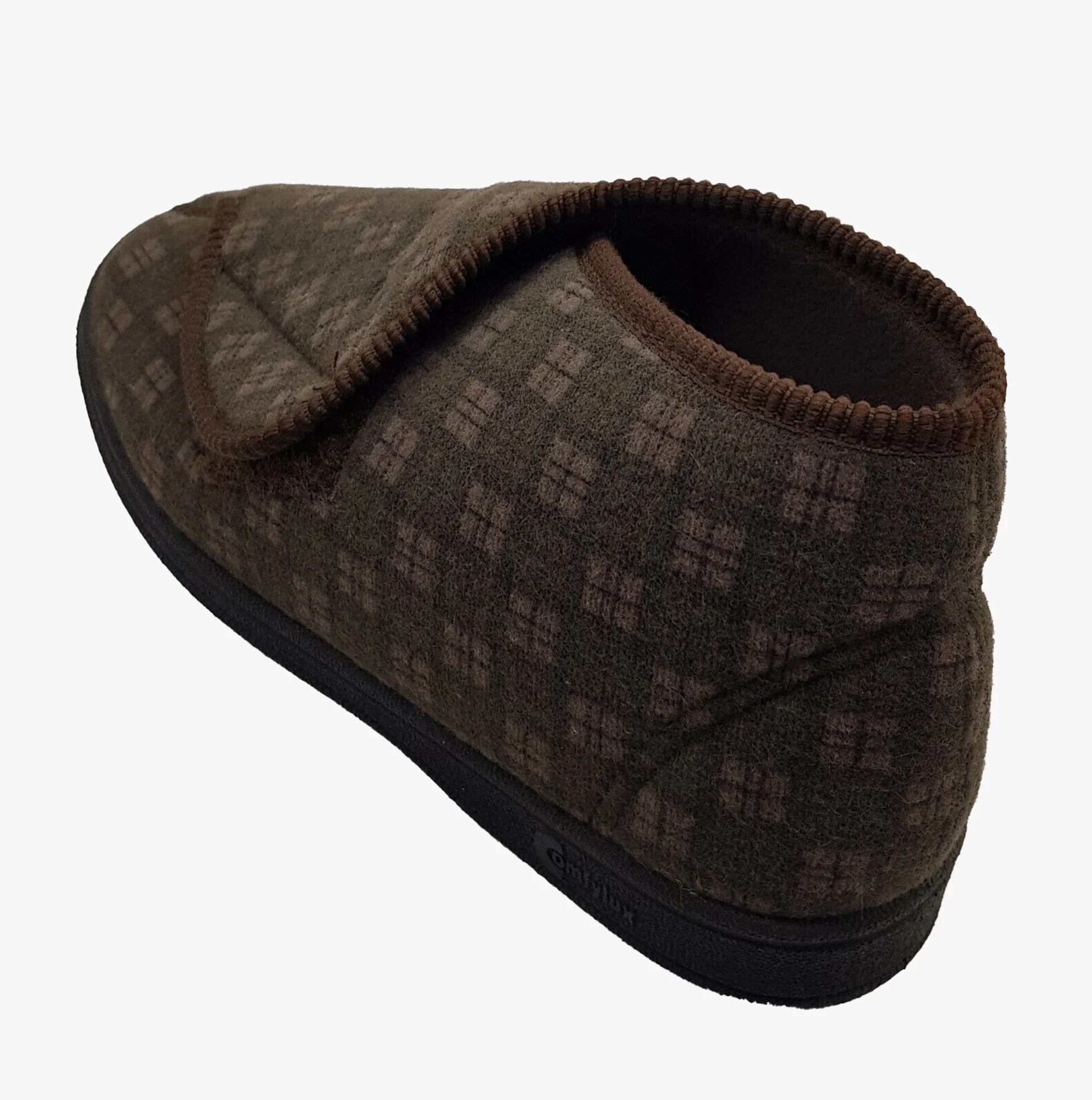Comfylux JAMES Mens Boot Slippers Brown - Image 4