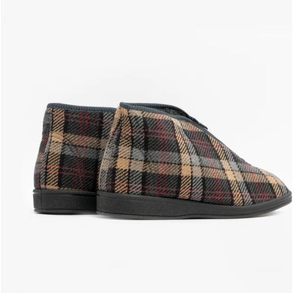 Sleepers JED II Mens Boot Slippers Grey - Image 4