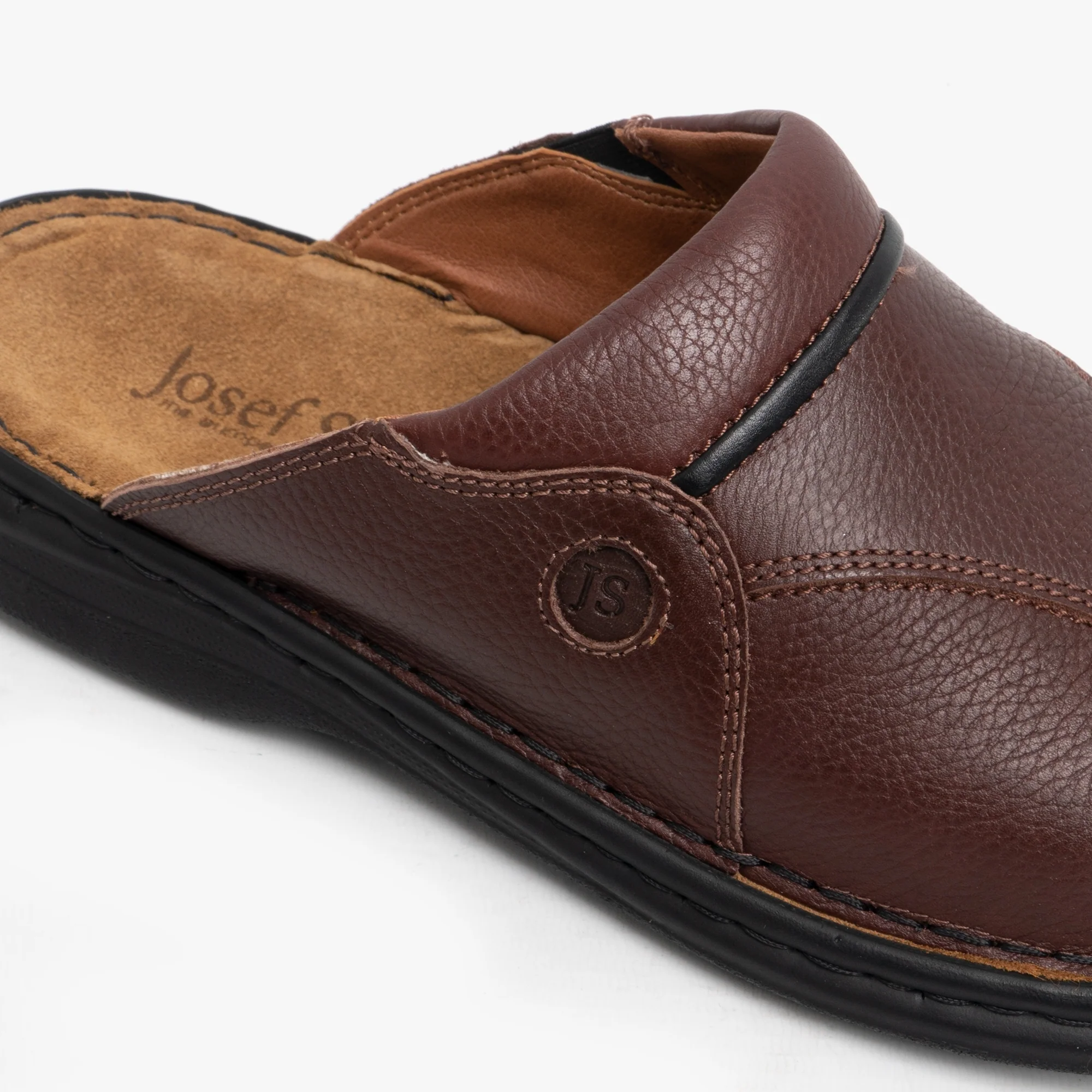 Josef Seibel KLAUS Mens Leather Mule Brasil/Black - Image 6
