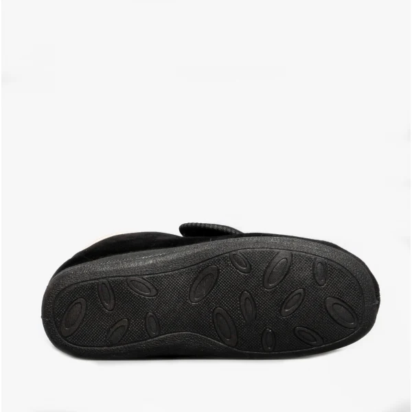 Fleet & Foster LEVITT Womens Boot Slippers Black - Image 3