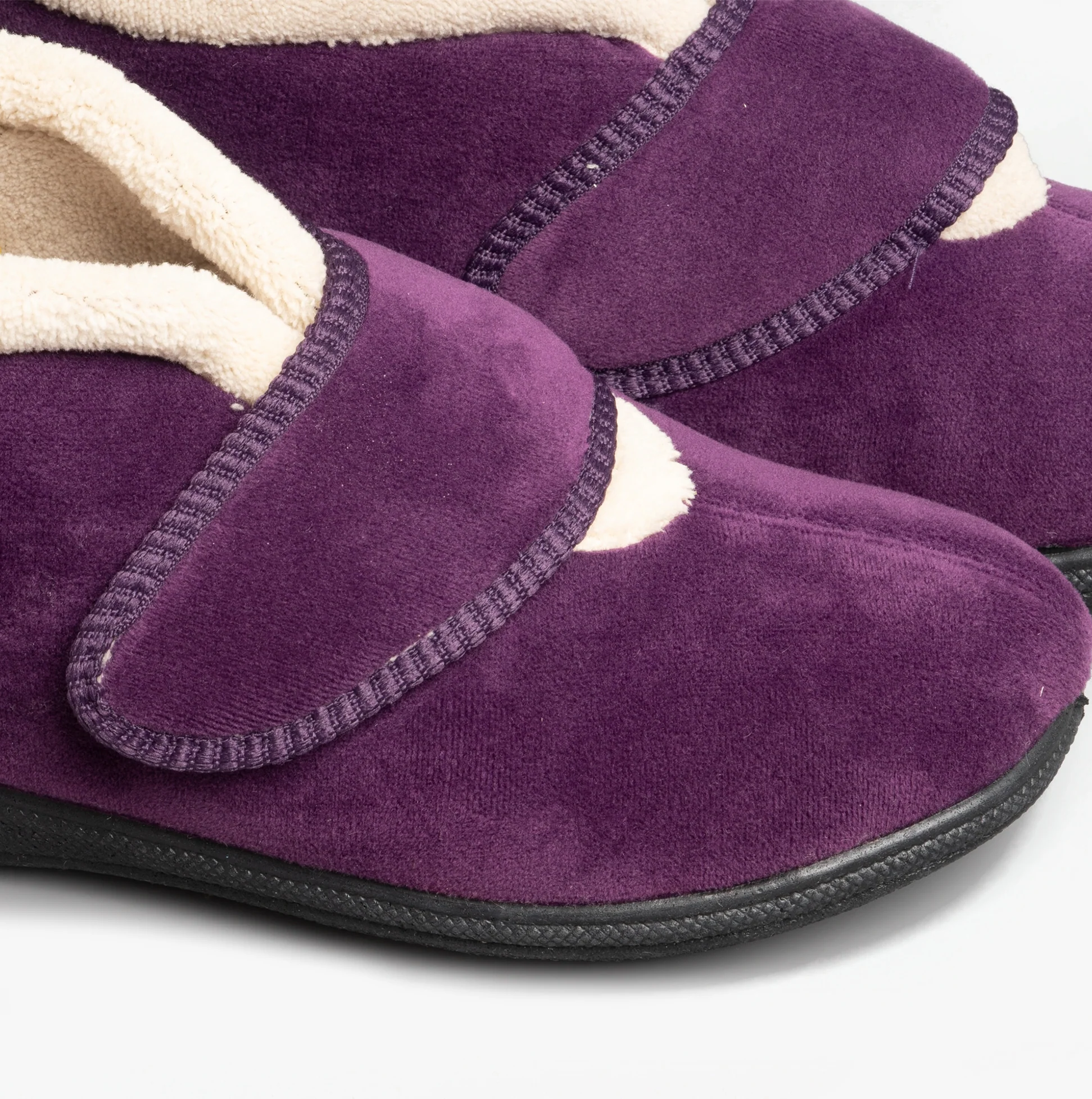 Fleet & Foster LEVITT Womens Boot Slippers Plum - Image 4