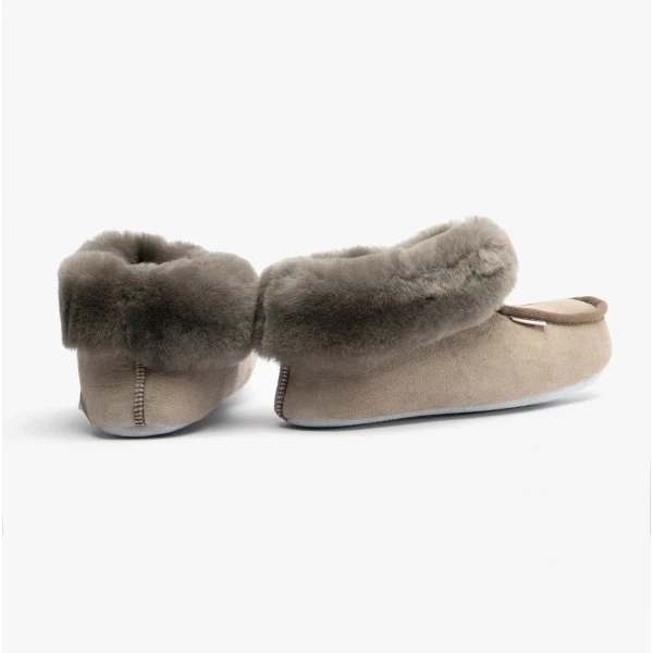 Shepherd MOA Womens Sheepskin Slipper Boots Stone - Image 3