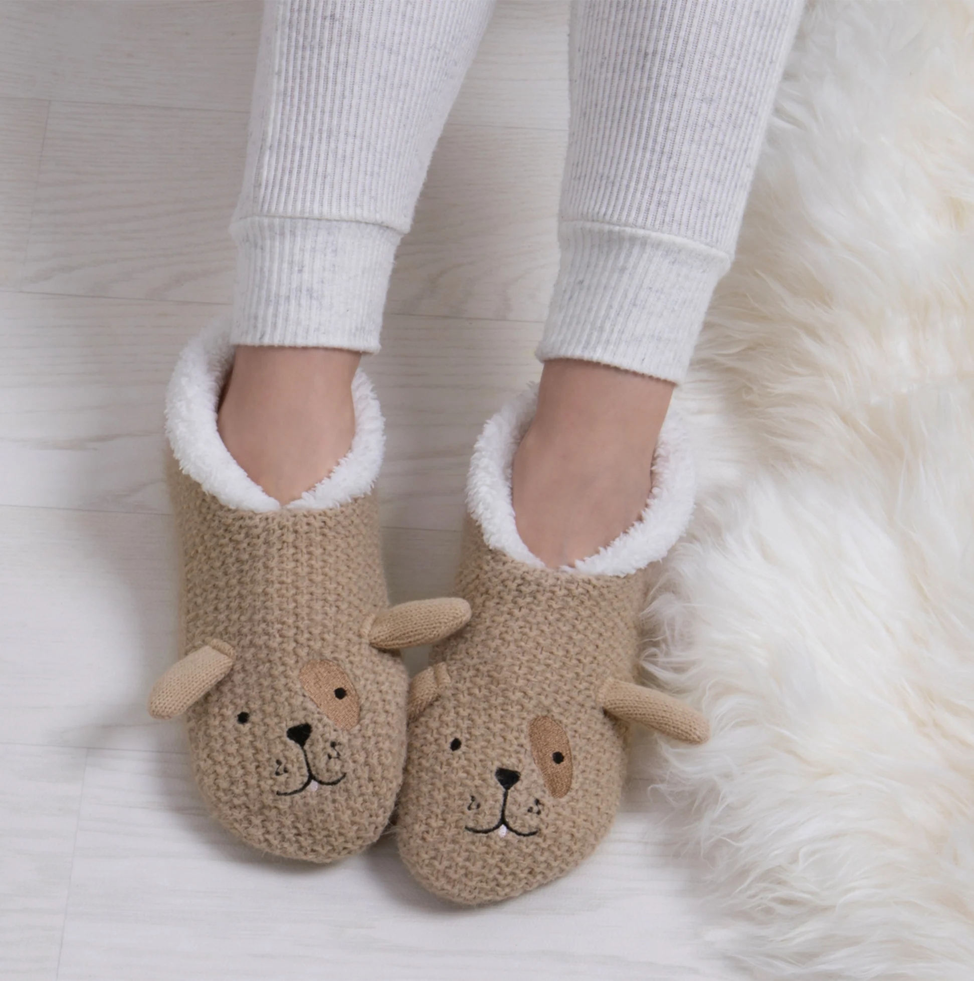 Totes Toasties NOVELTY FOOTSIES Womens Dog - Image 8