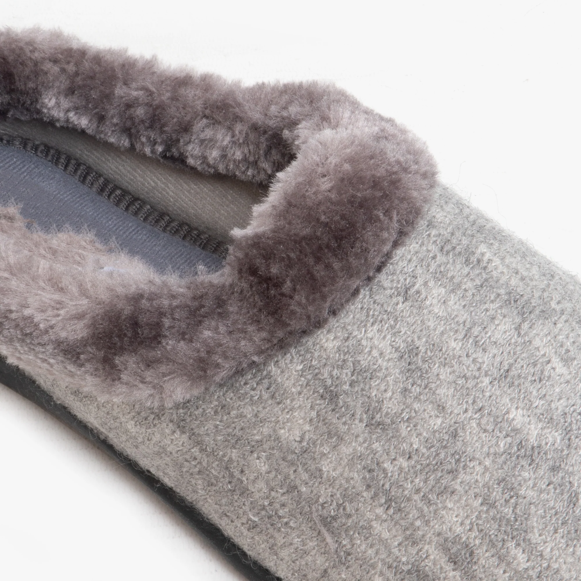 HOS Comfort SOPHIE Womens Textile Knit Mules Grey - Image 5