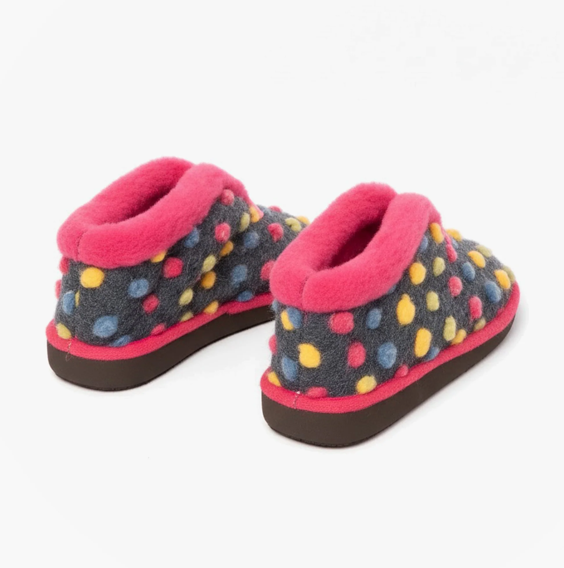 Sleepers TILLY Womens Boot Slippers Fuchsia/Multi - Image 3