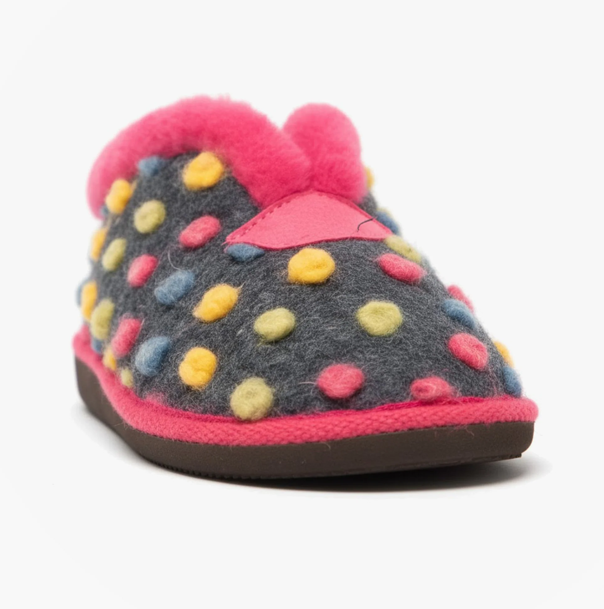Sleepers TILLY Womens Boot Slippers Fuchsia/Multi - Image 4